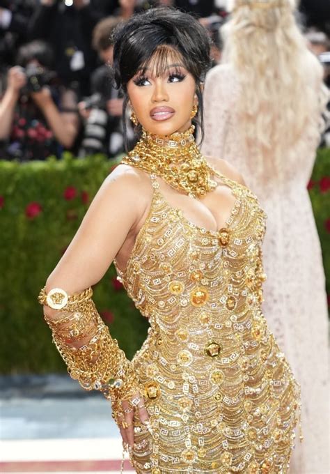 cardi b golden met gala.